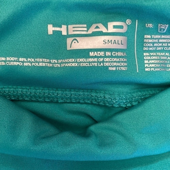 HEAD two piece tennis outfit skort set size sm blue green lavender like new - Picture 6 of 13